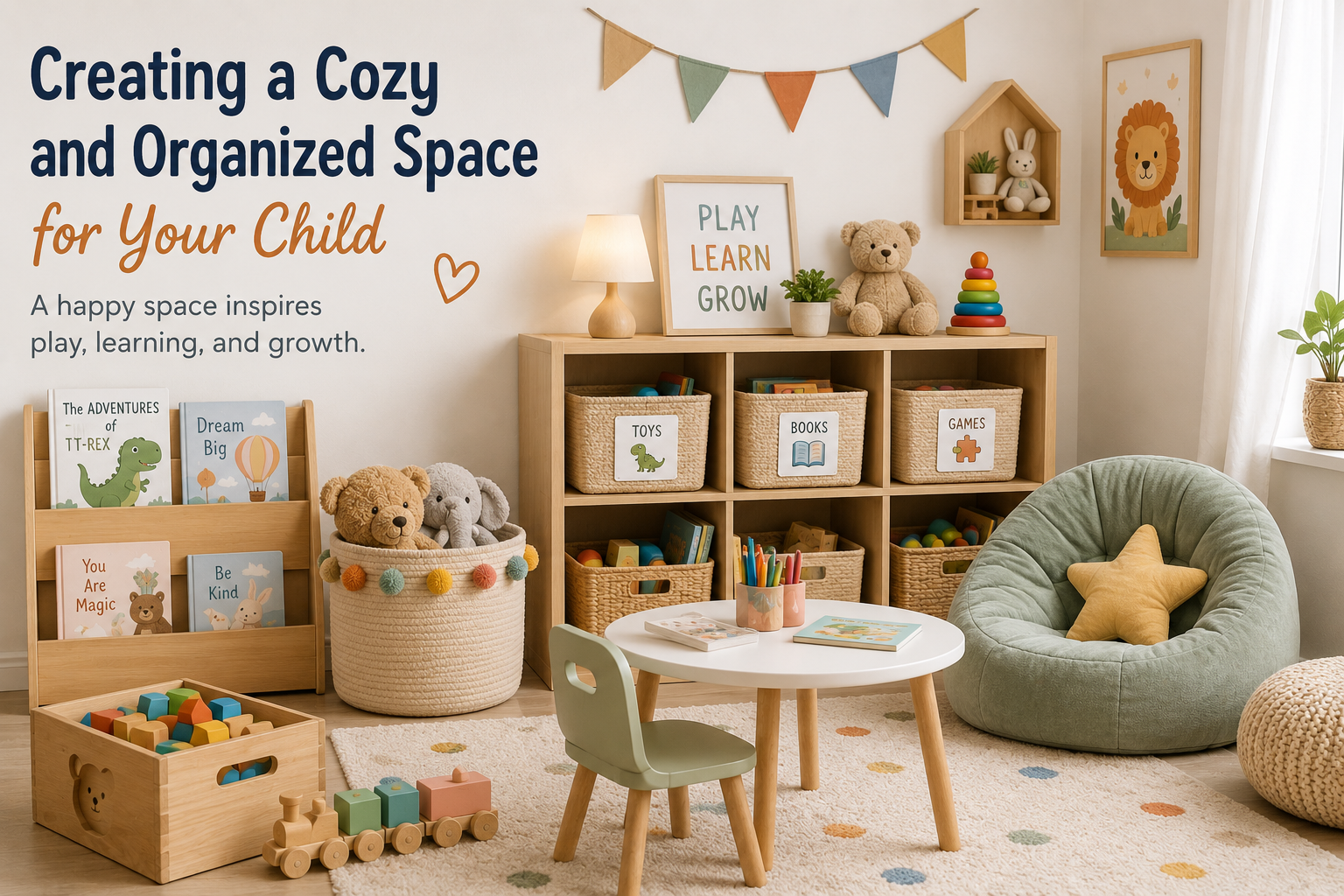 Creating a cosy and organised space for your child